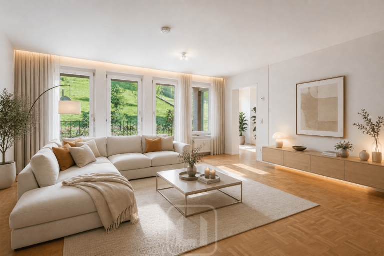 Wohnbeispiel Pforzheim Etagenwohnung Eindrucksvolles Wohnensemble | Hochwertige 5-Zimmer-Wohnung | EBK & Lift | Balkon | Garage
