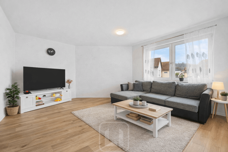 Wohnbeispiel Wohnzimmer Nufringen Etagenwohnung Gefragte Lage, starke Perspektive: 3-Zimmer-Wohnung (ca. 64 m�) | Balkon & Tiefgarage