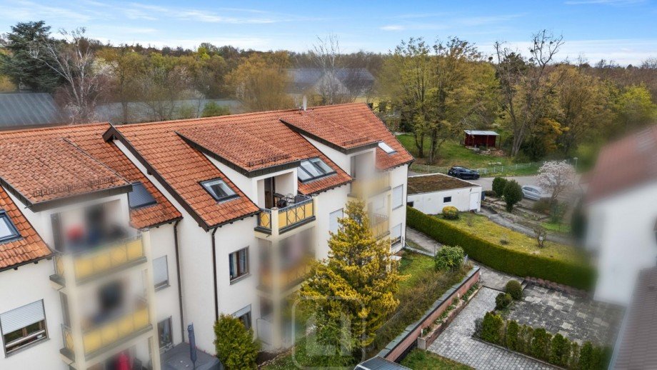 Luftaufnahme der Wohnanlage Wohnung Stuttgart