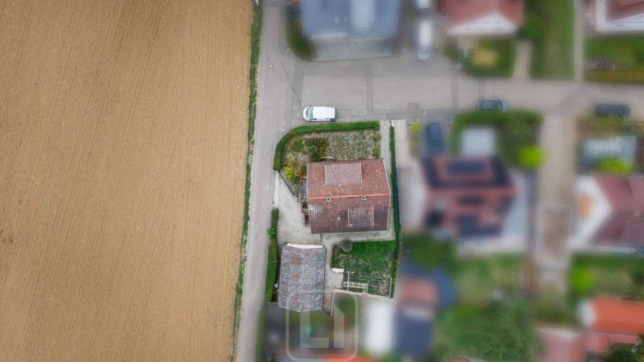 Grundst�ck von oben Einfamilienhaus Rutesheim