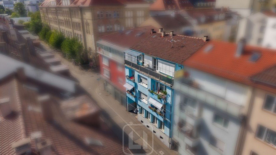 Blick auf das Wohngeb�ude Erdgeschosswohnung Pforzheim