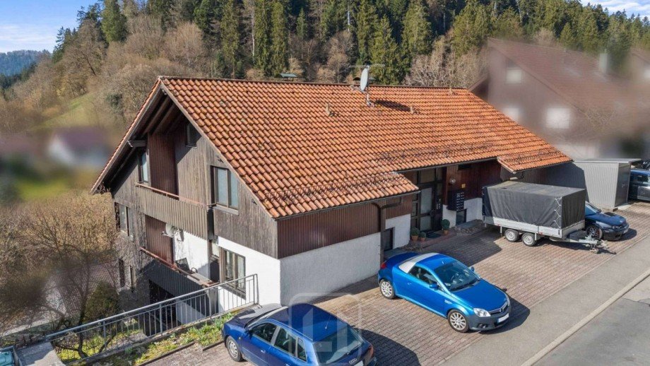 S�dost-Ansicht Etagenwohnung Bad Teinach