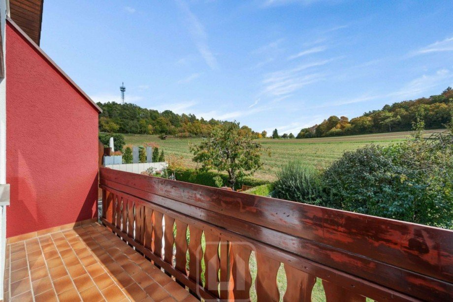 Balkon | Herrliche Aussicht Doppelhaush�lfte Althengstett