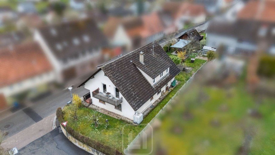 Luftbild Zweifamilienhaus Ebhausen