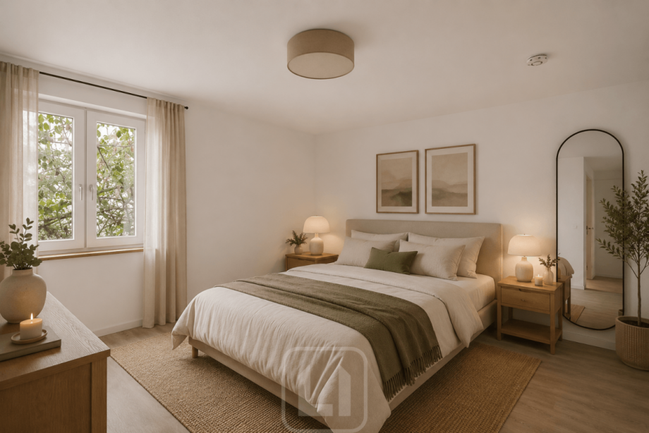 Schlafzimmer 2 | Illustration Etagenwohnung Leinfelden-Echterdingen