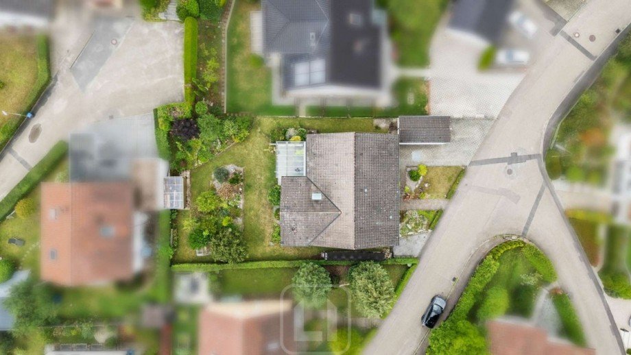 Vogelperspektive Einfamilienhaus Wiernsheim