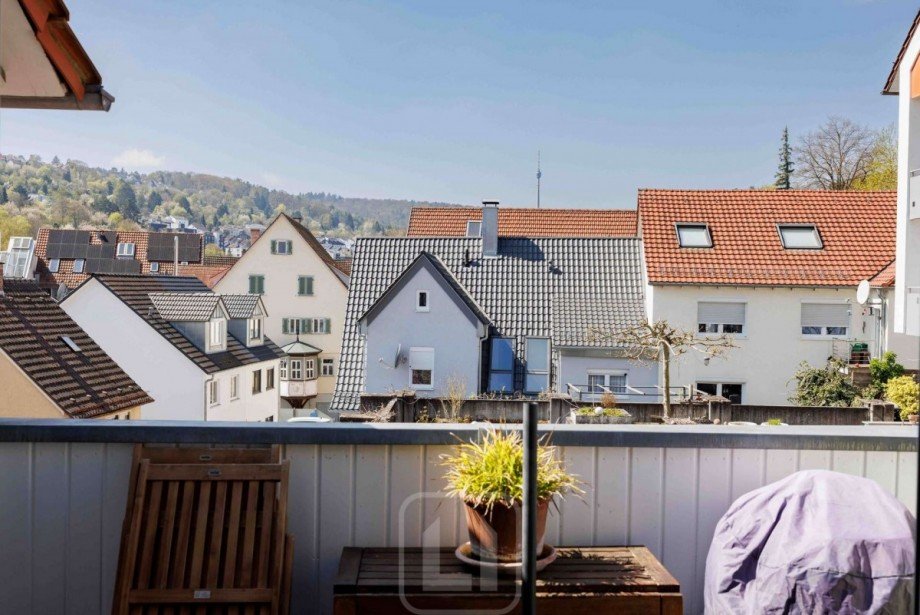 Dachterrasse mit Ausblick Maisonettewohnung Stuttgart