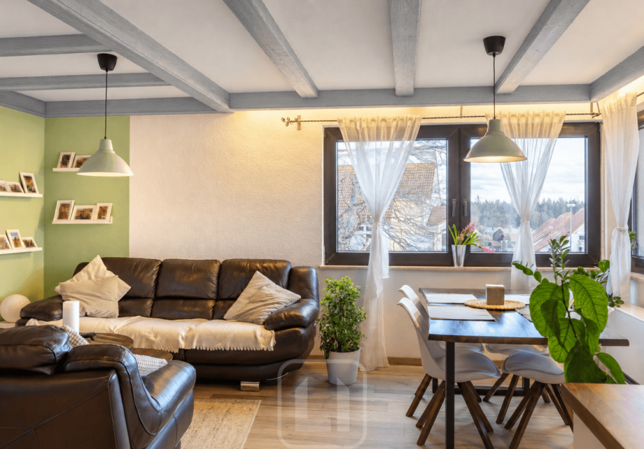 Helles Wohnzimmer Etagenwohnung Bad Liebenzell