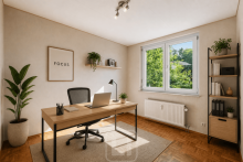 Zimmer 4 | B�ro | Beispiel Eindrucksvolles Wohnensemble | Hochwertige 5-Zimmer-Wohnung | EBK & Lift | Balkon | Garage