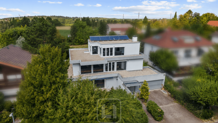 Moderne Flachdacharchitektur Einfamilienhaus Pforzheim
