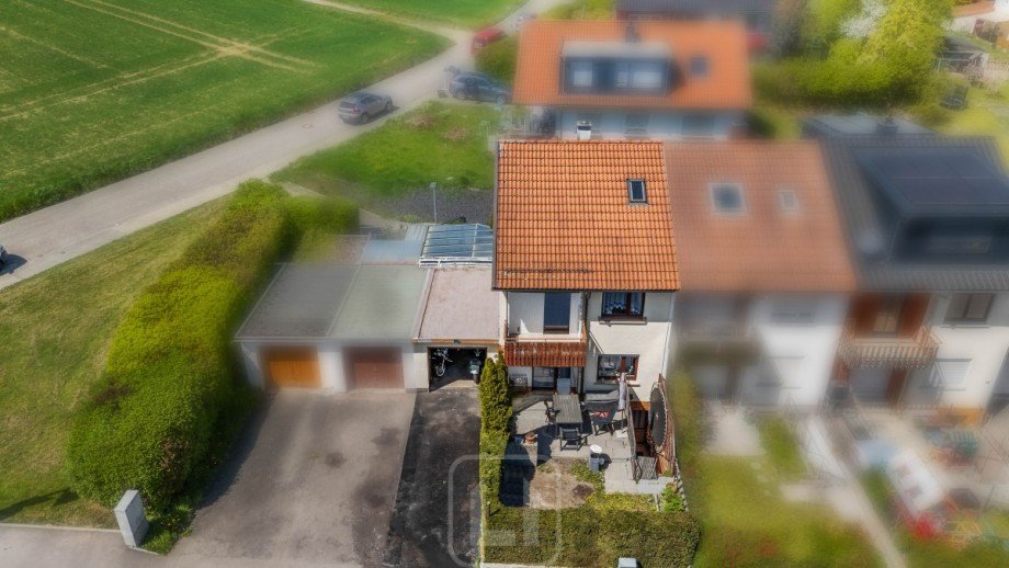 Drohnenaufnahme Reihenendhaus Herrenberg