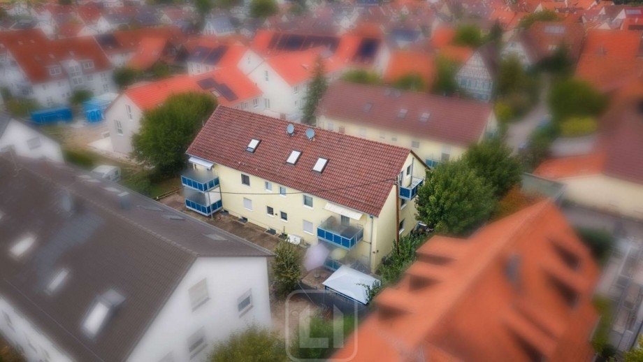 Luftbild Dachgeschosswohnung Leonberg