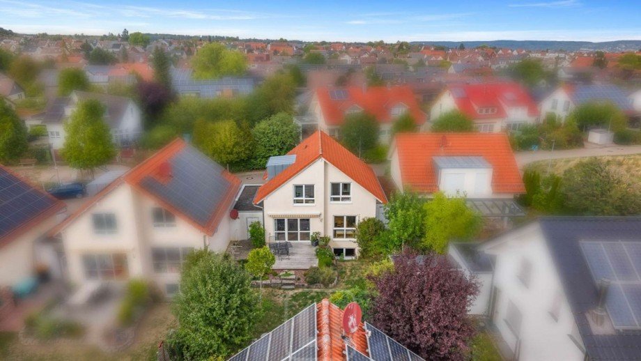 Ein Blick von oben Einfamilienhaus G�ufelden