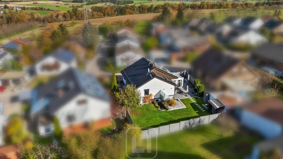 Ansicht von oben Einfamilienhaus Tiefenbronn