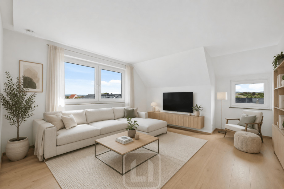Beispielbild | Wohnzimmer Dachgeschosswohnung Ditzingen-Hirschlanden
