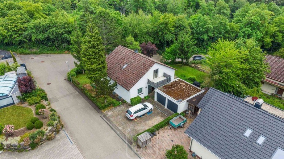 Ansicht von oben Zweifamilienhaus Calw