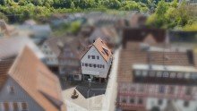 Drohnenaufnahme Wohn- und Gesch�ftshaus in Calw - zentrale Lage, solide Substanz, starke Perspektive