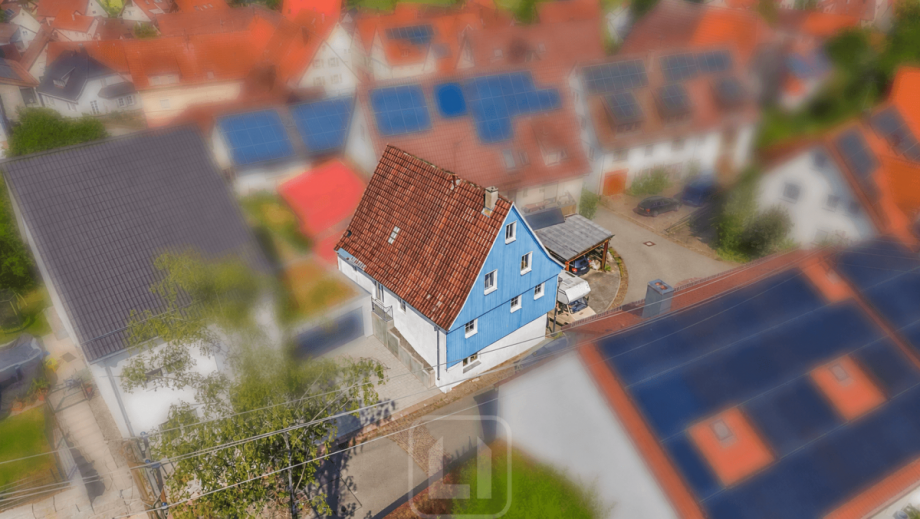 Drohenaufnahme Einfamilienhaus Ostelsheim