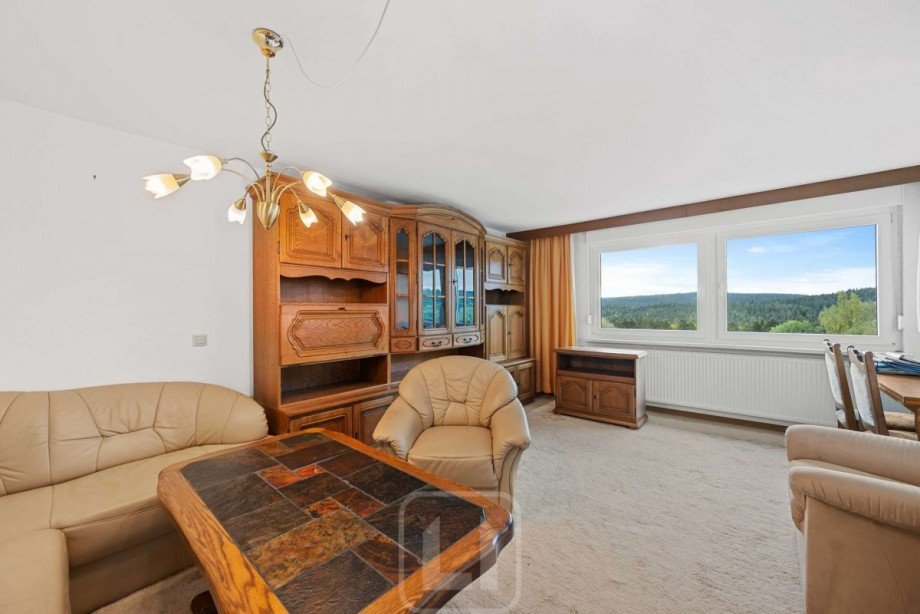EG I Wohnzimmer | Aussicht Doppelhaush�lfte Dobel