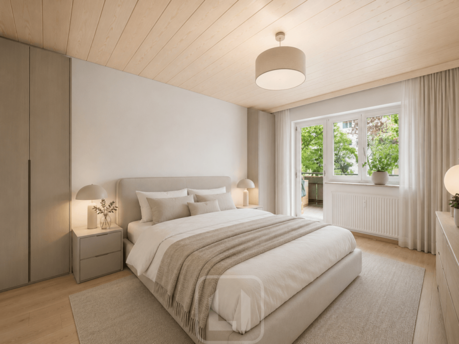 Wohnbeispiel | Schlafzimmer 1 Wohnung Stuttgart
