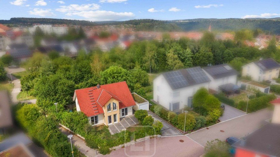 Drohnenaufnahme Einfamilienhaus Calw