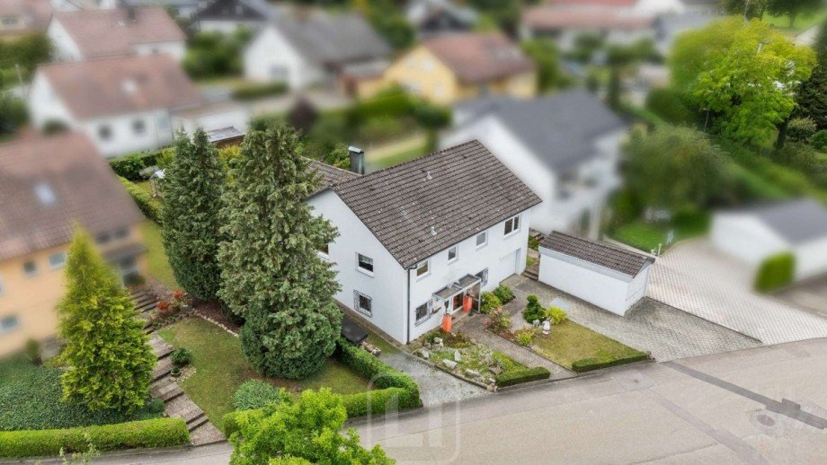 Ansicht von oben Einfamilienhaus Wiernsheim